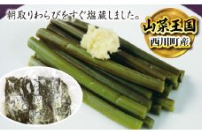 FYN9-230 《国産》塩蔵わらび 西川町産 3kg (1kg×3パック)