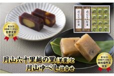 FYN6-159 【菓子舗わかつき】月山六十里越の里(羊羹)と月山ゆべし詰合せ 栗羊羹 くるみ羊羹 山形県 西川町 全国菓子大博覧会受賞 山形県 西川町