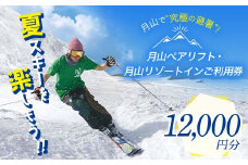FYN9-394 山形県西川町 月山リゾート・スキー場で使える 月山観光開発利用券 12000円分