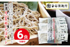 FYN9-410 ≪先行予約 年内発送≫山形県 西川町 開運月山年越しそばセット(6食） 2024年12月26日頃から順次発送 そば 蕎麦 年越しそば 麺 年末 月山