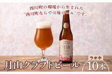 FYN9-498 【山形の極み】月山クラフトビール ラオホ 10本セット地ビール こだわり お酒 山形県 西川町 