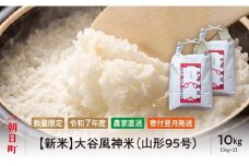 新米 大谷風神米（山形95号） 令和7年産 10kg （5kg・2袋） 山形県 朝日町産 2025年産 精米 こめ コメ