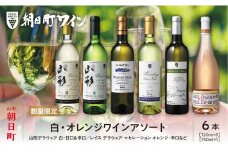 ワイン セット 白 オレンジ 6本 720ml 朝日町ワイン ワインセット ワインアソート 山形県 朝日町 ギフト 飲み比べ パーティー お祝い 誕生日  デイリーワイン 詰め合わせ 女子会 ペアリング
