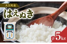【令和6年産米】※2025年7月中旬より順次発送予定 大江町産 はえぬき 5kg【山形県産】【2024年産米】 【001-097】