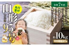 《先行受付》 山形95号 （令和7年産） 精米 約10kg 【2025年10月中旬以降～順次発送予定】 【022-011】