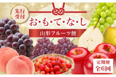 ≪先行受付≫ お・も・て・な・し山形フルーツ便【定期便全６回】【060-T06】