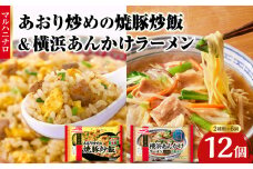 マルハニチロ 冷凍食品 あおり炒めの焼豚炒飯＆横浜あんかけラーメン詰合せセット 【045-006】