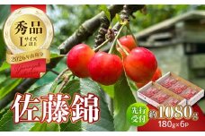 【2026年度先行受付】★さくらんぼ佐藤錦★約1080g 秀品 【6月より順次発送予定】 【063-010】