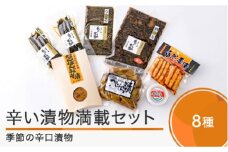 辛い漬物満載 辛・辛セット（8種類程度） is-tukex8