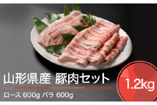 肉 豚肉 山形県産豚肉セット 計1200g ja-bnxxx1200