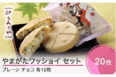 お菓子 スイーツ 和菓子 やまがたワッショイ セット プレーン・チョコ 各10枚入 計20枚 クッキー us-swyws20
