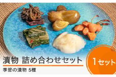季節の漬物詰め合せセット（5種類程度）漬物 国産 山形 大石田 つけもの 漬け物 青菜 せいさい おにぎり いげたや 庄司醸造 醤油漬 しょうゆ漬 ご飯のお供 酒の肴 ご当地 おつまみ お取り寄せ 老舗 is-tuttx5
