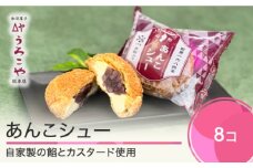お菓子 シュークリーム スイーツ 洋菓子 あんこシュー 8個入 ギフト 冷凍 us-swasx8