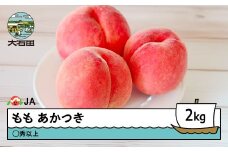 【先行予約】 もも 桃 あかつき 約2kg ◯秀以上 2026年産 令和8年産 果物 フルーツ 山形県産 ja-moatx2
