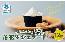 金山町産落花生ジェラート12個入り ジェラート ビーナッツ デザート スイーツ 菓子 食品 F4B-0620