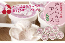 ONM 最上町産さくらんぼ使用アイス『さくらんぼ愛す』6個