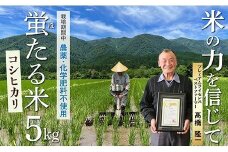 【令和7年産予約】特別栽培米　蛍たる米コシヒカリ5kg