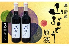 最上町産山ぶどう原液2本セット