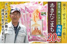 令和7年産 【無洗米】最上町産 あきたこまち 20kg (5kg×4袋)