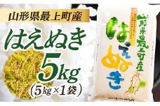 【令和7年産】山形県産 はえぬき 5㎏  (5㎏×1袋)