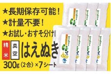 山形県産 はえぬき 真空パック 2合 7シート