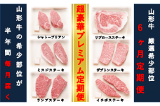 【山形牛　6ヶ月定期便】希少部位　豪華プレミアム定期便