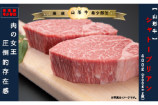 【山形牛　最高級希少部位 】シャトーブリアン400ｇ（200g×2枚）