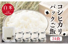 コシヒカリ　パックご飯（白米）24食
