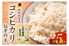 米 令和7年度 特別栽培米 コシヒカリ 胚芽精米 5分搗き米 5kg [上和田有機米生産組合 山形県 高畠町 tk06ays640018] お米 ブランド米 ごはん ご飯 おこめ 5キロ コシヒカリ 令和7年 令和7年産