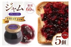 ジャム 果実60%のブルーベリージャム 290g 5個 セット [成城石井酒販 山形県 高畠町 tk06ayt090002] ベリージャム ブルーベリー ベリー パン