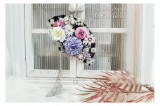 フラワーアレンジメント アーティフィシャルフラワー 花扇アレンジ [La.Rose Fleur 山形県 高畠町 tk06ayt140001] フラワー アレンジメント ハンドメイド 花 はな 造花 インテリア 飾付