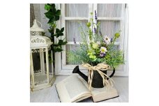 フラワーアレンジメント ラベンダー ポット 1個 [La.Rose Fleur 山形県 高畠町 tk06ayt140015] 花 はな 造花 フラワー アレンジメント インテリア 飾付 ハンドメイド