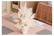 クリスマスツリー オリジナル ホワイトツリー 1個 [La.Rose Fleur 山形県 高畠町 tk06ayt140020] クリスマス 造花 フラワー 花 インテリア ハンドメイド