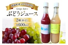 ぶどう ジュース 2種 （赤・白） 各600ml [大野農園 Rapporti 山形県 高畠町 tk06ayt050006] セット 2本 フルーツジュース 葡萄 ブドウ グレープ グレープジュース 飲み比べ 無添加
