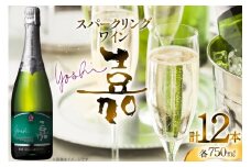 スパークリング 嘉 スパークリングワイン ピノ・シャルドネ 750ml 12本 [小田部商店 山形県 高畠町 tk06ayt180143] 高畠ワイナリー ワイン お酒 酒