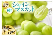 【期間限定発送】 シャインマスカット 訳あり 3～5房 約 2.4kg [Yamagenフルーツガーデンレコルト 山形県 高畠町 tk06ayt380000] ご家庭用 ぶどう ブドウ 葡萄 フルーツ 果物 くだもの 2.4キロ 甘い