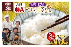 米 定期便 3回 令和7年産 厳選米 匠 特別栽培米 つや姫 5kg 計15kg [金子農園 山形県 高畠町 tk06ays950033] 精米 白米 米 お米 ブランド米 ごはん ご飯