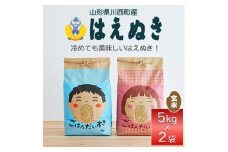 令和6年産　山形県産　はえぬき　玄米　10kg【1208100】