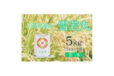 雪若丸5kg　玄米　真空パック詰【1144424】
