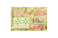 つや姫10kg　3分つき　真空パック詰【1144459】