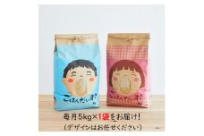 2023年5月発送開始『定期便』山形県産　はえぬき　玄米　5kg(5kg×1袋)全6回【5087206】