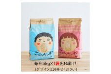 2023年9月発送開始『定期便』山形県産　はえぬき　玄米　5kg(5kg×1袋)全6回【5087210】