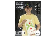 令和6年産 山形県産＜つや姫＞精米 20kg(5kg×4袋)【1553921】