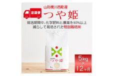 ＜毎月定期便＞山形県産　つや姫　精米　5kg全12回【4059360】
