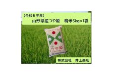 令和6年産山形県産　つや姫　精米5kg×1袋【1614324】