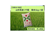 令和6年産山形県産　つや姫　精米5kg×1袋【1614324】