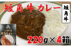 小国短角牛カレー（1人前×4箱）