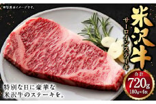 米沢牛 サーロインステーキ 180g×4枚 牛肉 お肉 ごちそう