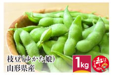 枝豆（ゆかた娘） 1kg 山形県産 【2025年8月下旬に順次発送予定】