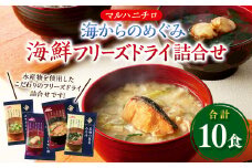マルハニチロ 海からのめぐみ 海鮮フリーズドライ詰合せ(計10食) 味噌汁 みそ汁 みそ 味噌 詰合せ 詰め合わせ 食べ比べ 和食 食品 常温